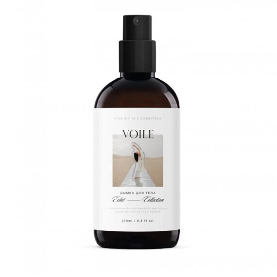 Дымка для тела Voile Eclat Collection Vanilla, серебристая